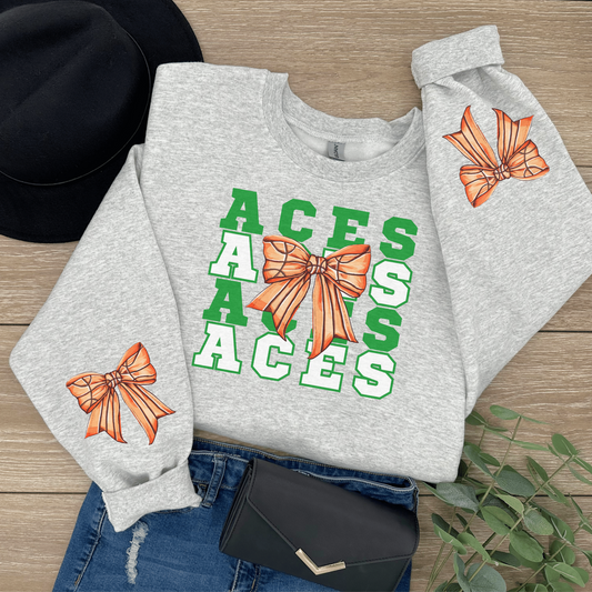 Aces spirit wear w/ Sport Bow Sweatshirt