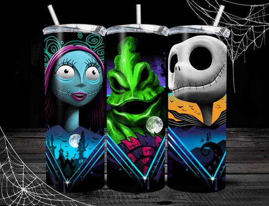 Nightmare Before Christmas 20oz Skinny Tumblers