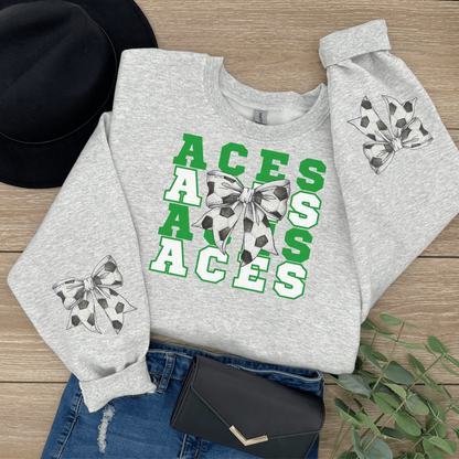 Aces spirit wear w/ Sport Bow Sweatshirt