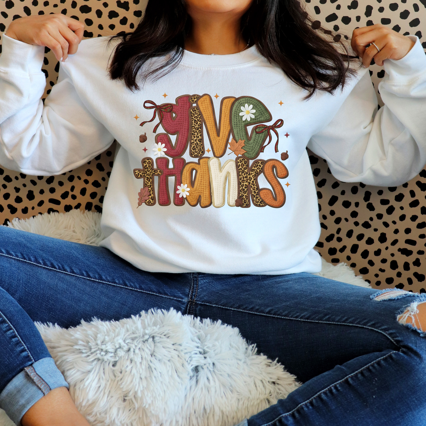 Thankful/Give Thanks Sweatshirt