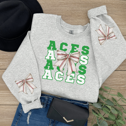 Aces spirit wear w/ Sport Bow Sweatshirt
