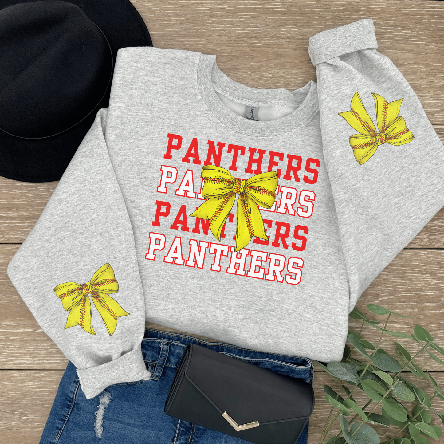 Panthers spirit wear w/ Sport Bow Sweatshirt