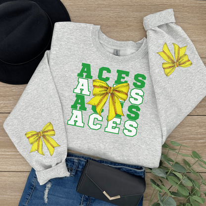 Aces spirit wear w/ Sport Bow Sweatshirt