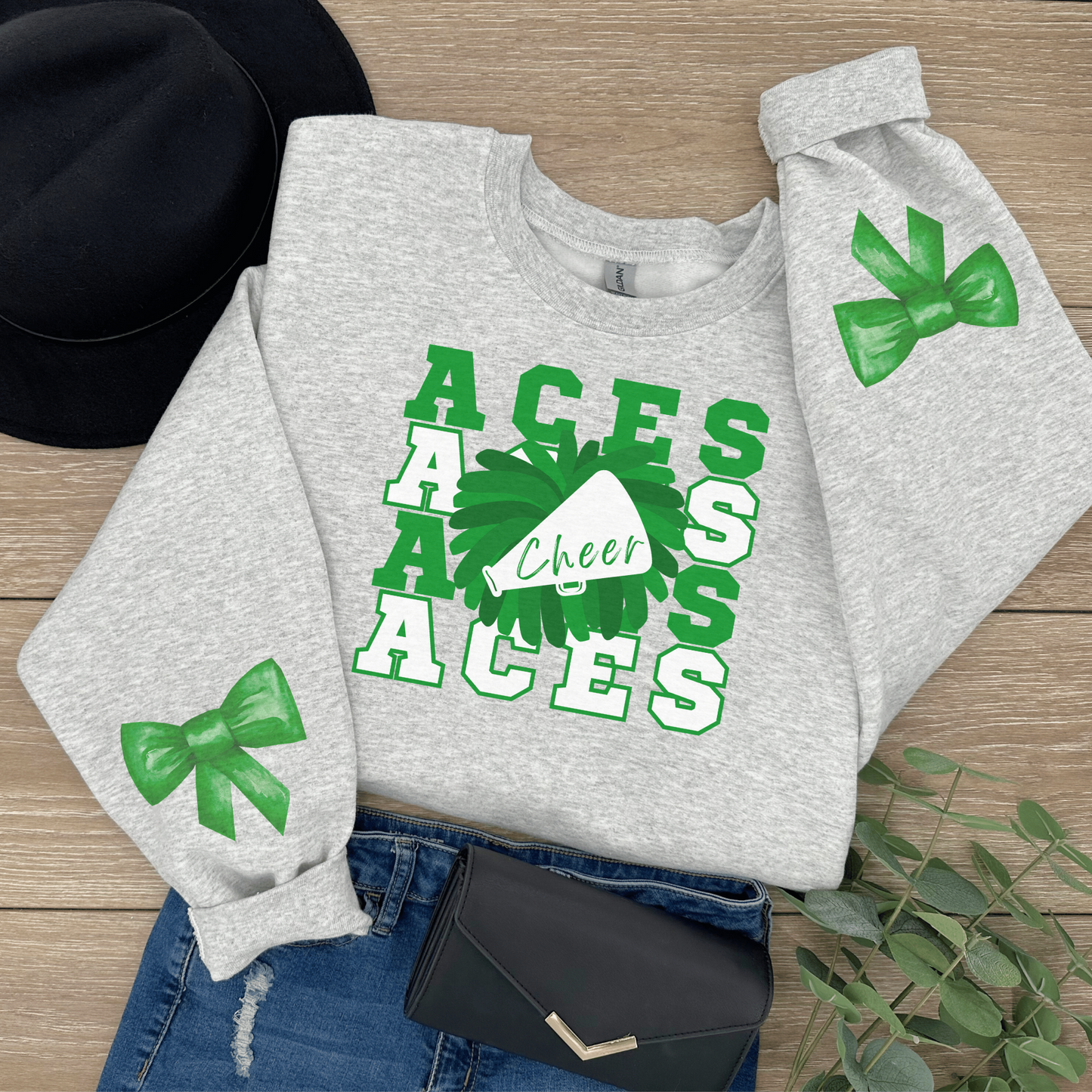 Aces spirit wear w/ Sport Bow Sweatshirt