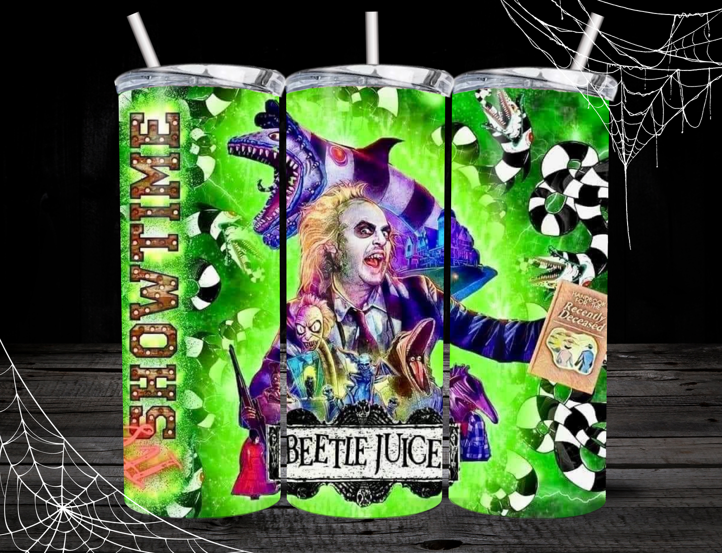 Beetlejuice 20oz Skinny Tumblers