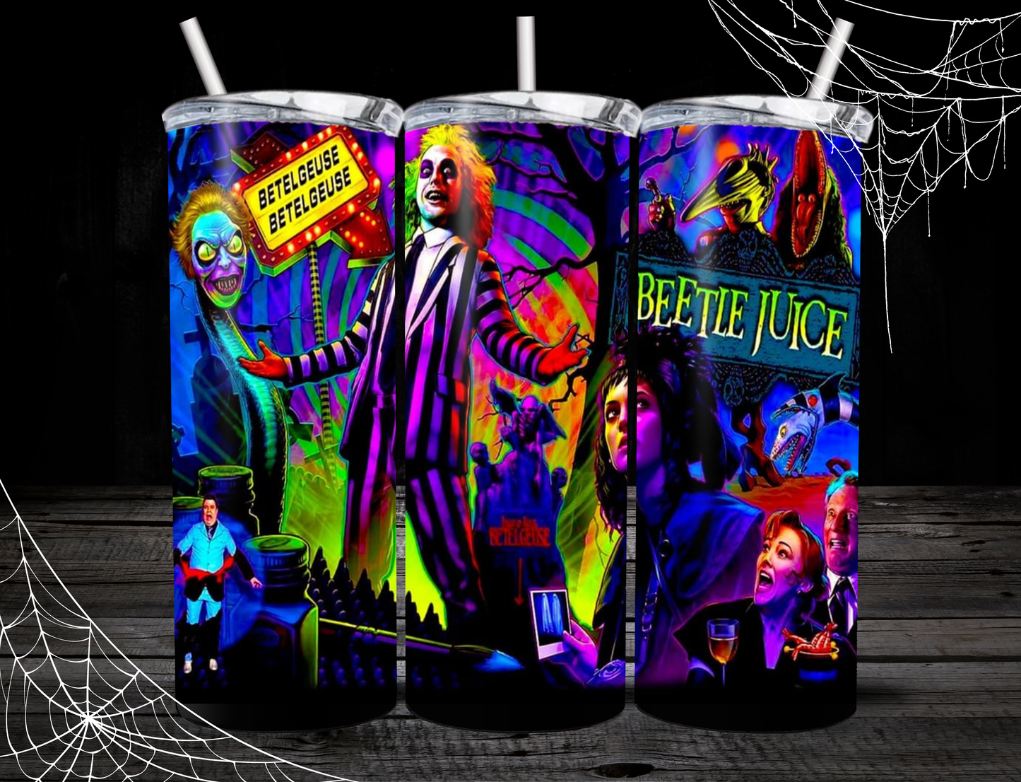 Beetlejuice 20oz Skinny Tumblers