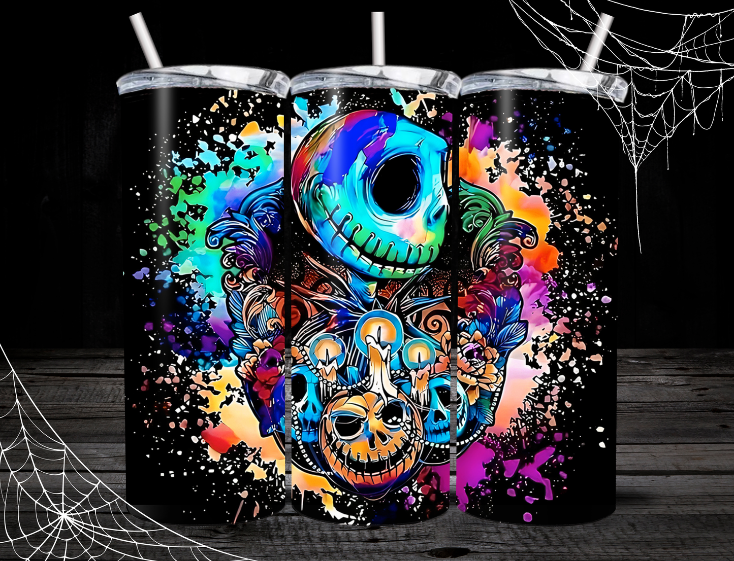 Nightmare Before Christmas 20oz Skinny Tumblers