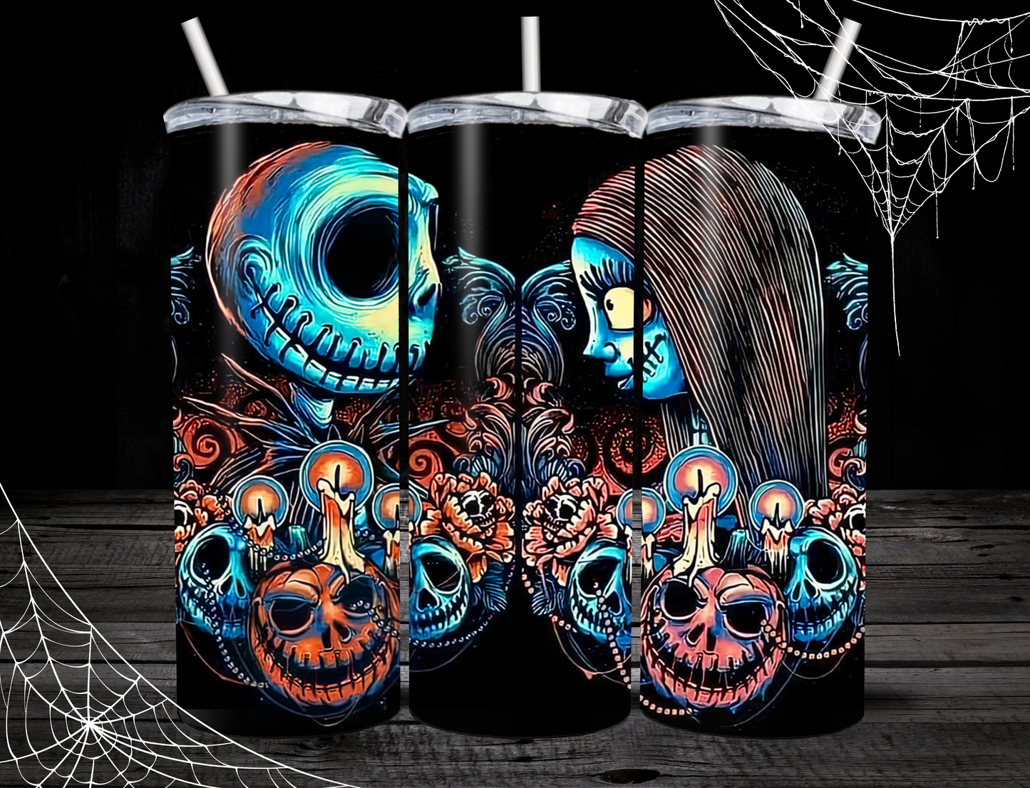 Nightmare Before Christmas 20oz Skinny Tumblers