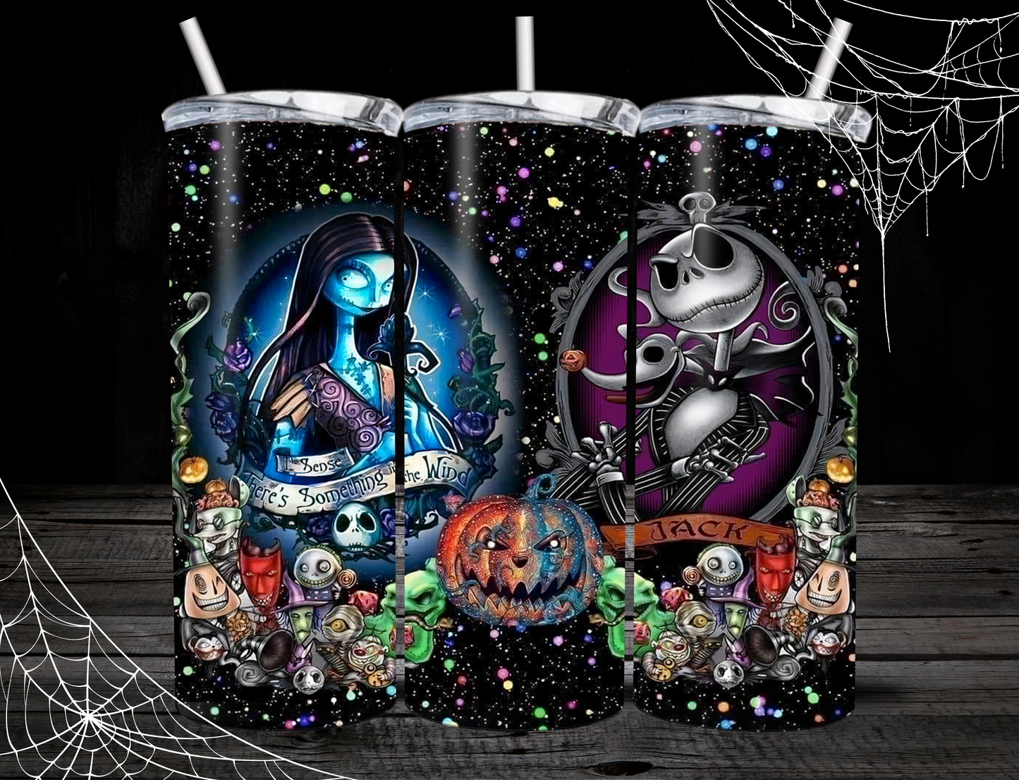 Nightmare Before Christmas 20oz Skinny Tumblers